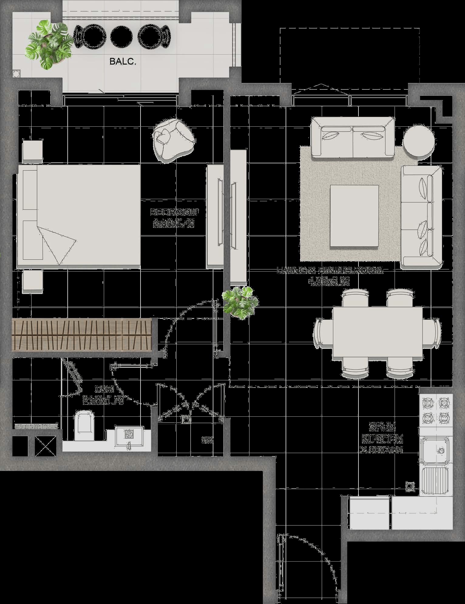 1 Bedroom Type A