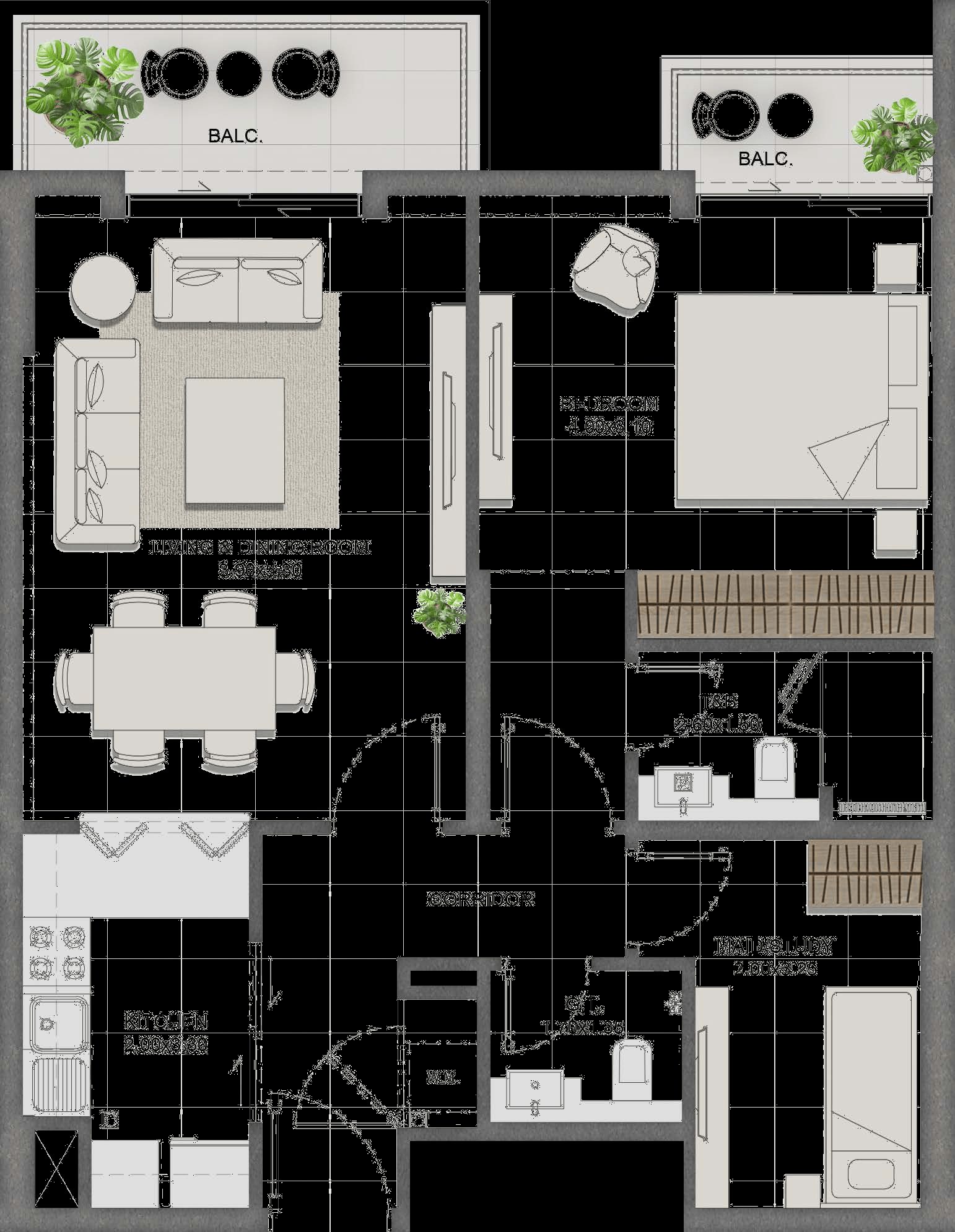 1BR + Study Type G