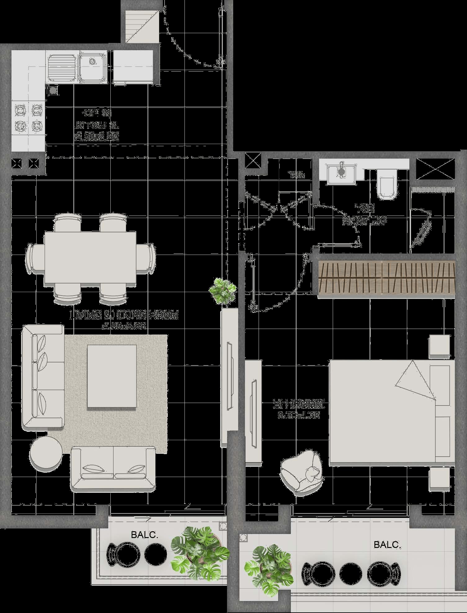 1 Bedroom Type E