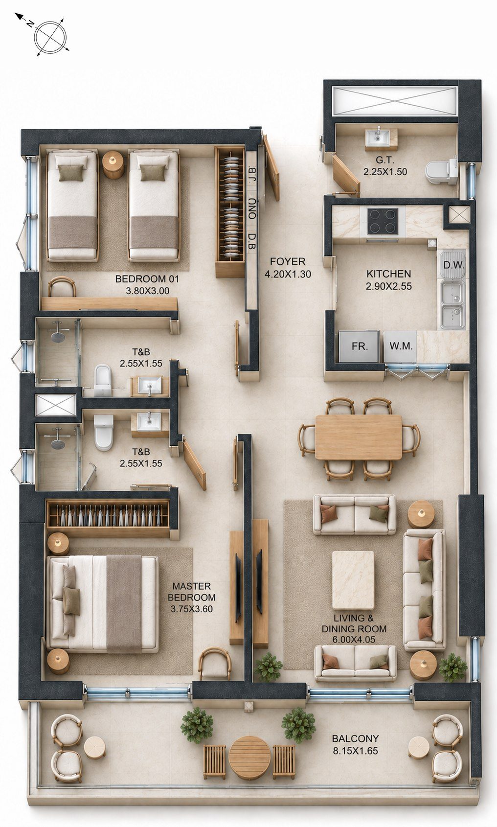 2 Bedroom A-008