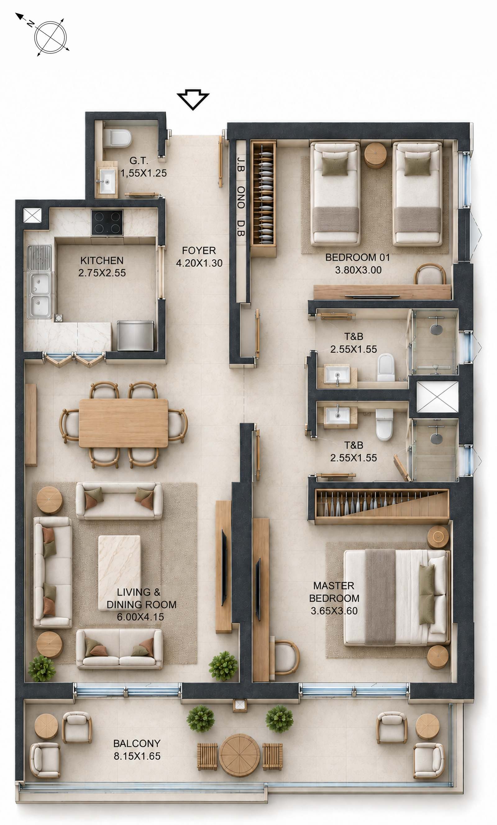 2 Bedroom A-012