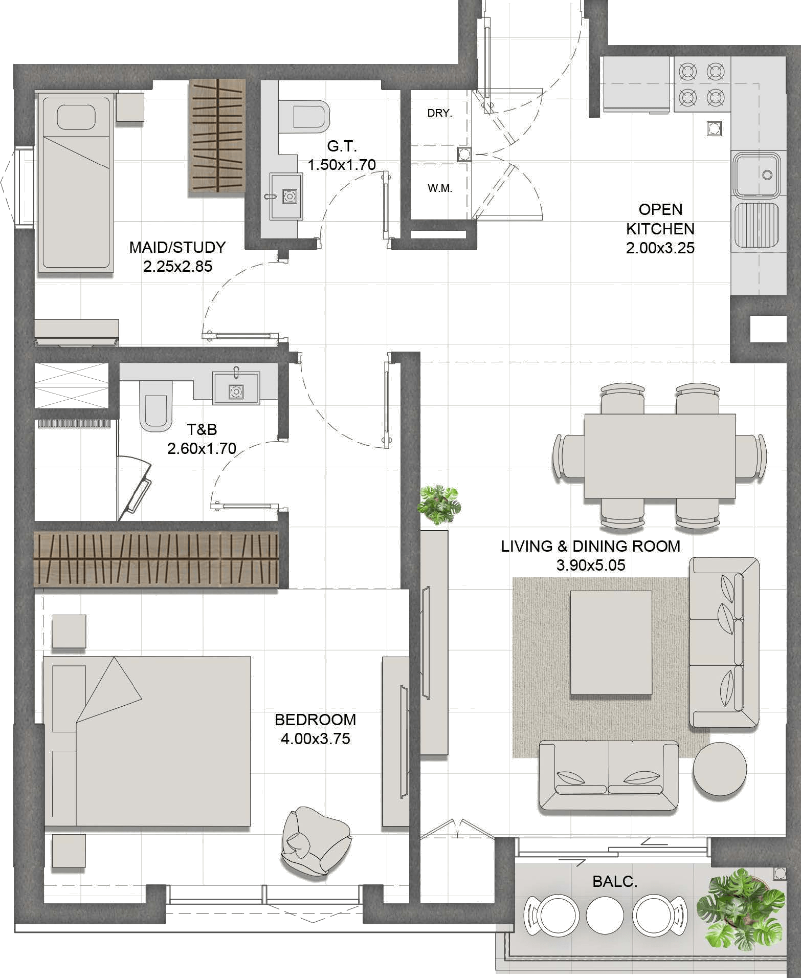 Unit 202 layout