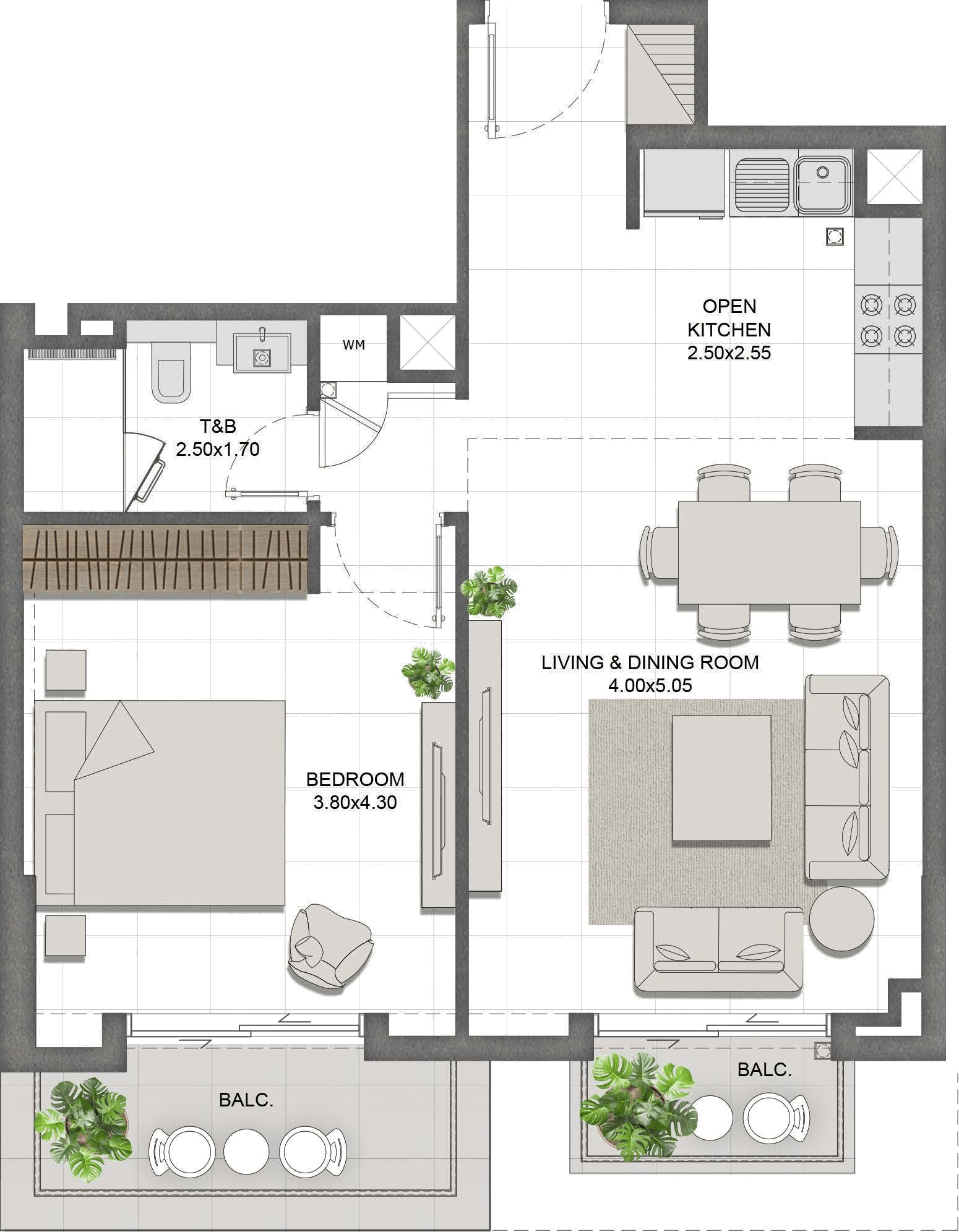 Unit 308 layout