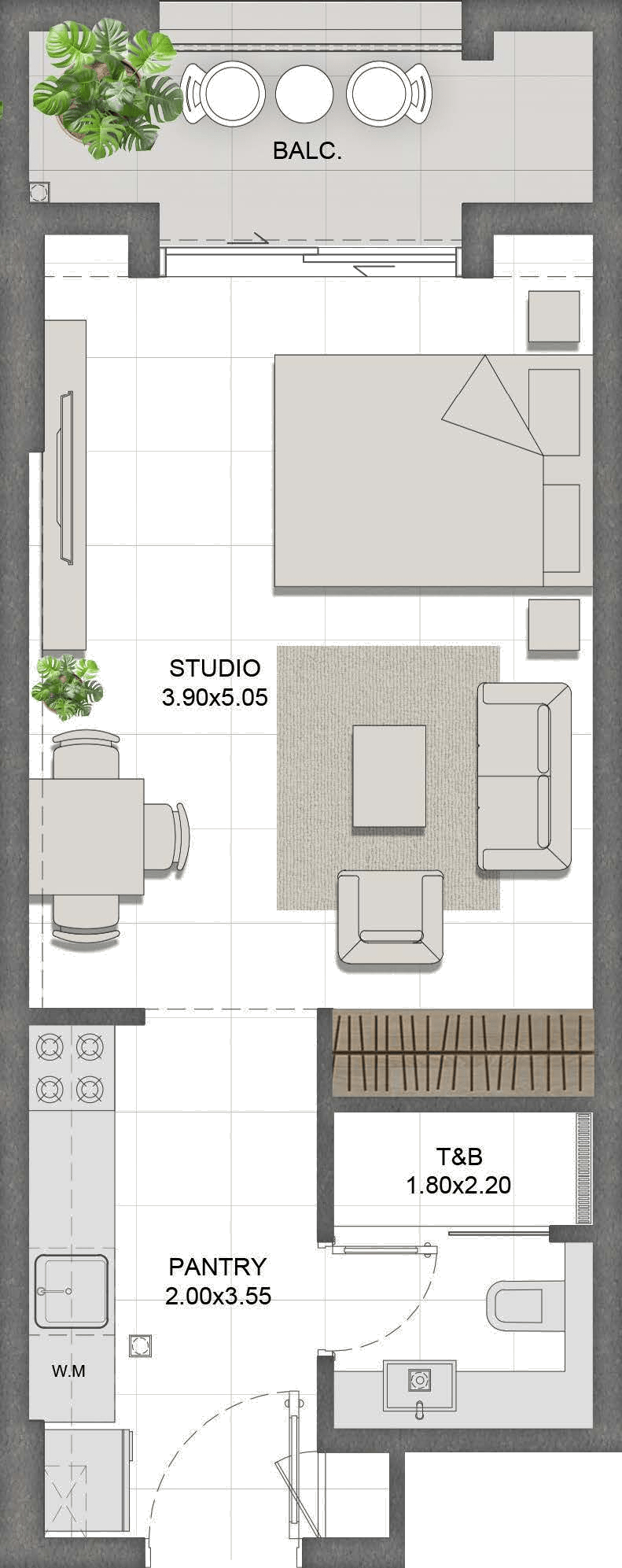 Unit 403 layout