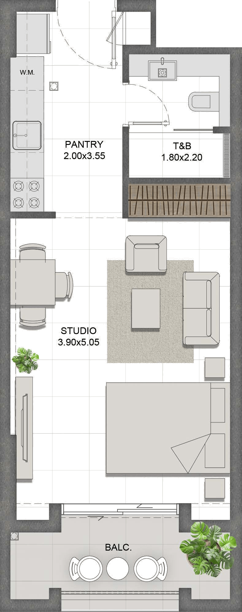 Unit 404 layout