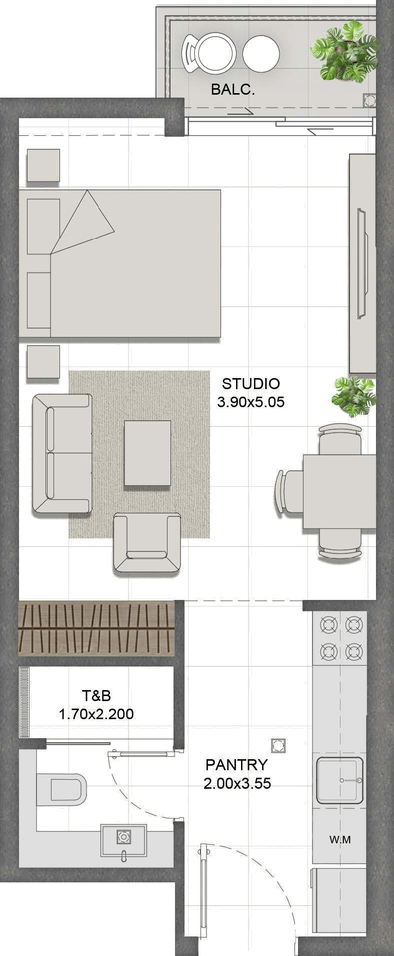 Unit 405 layout