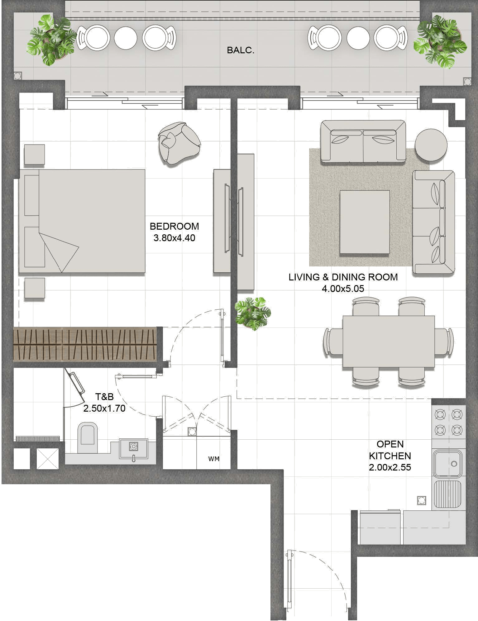 Unit 407 layout