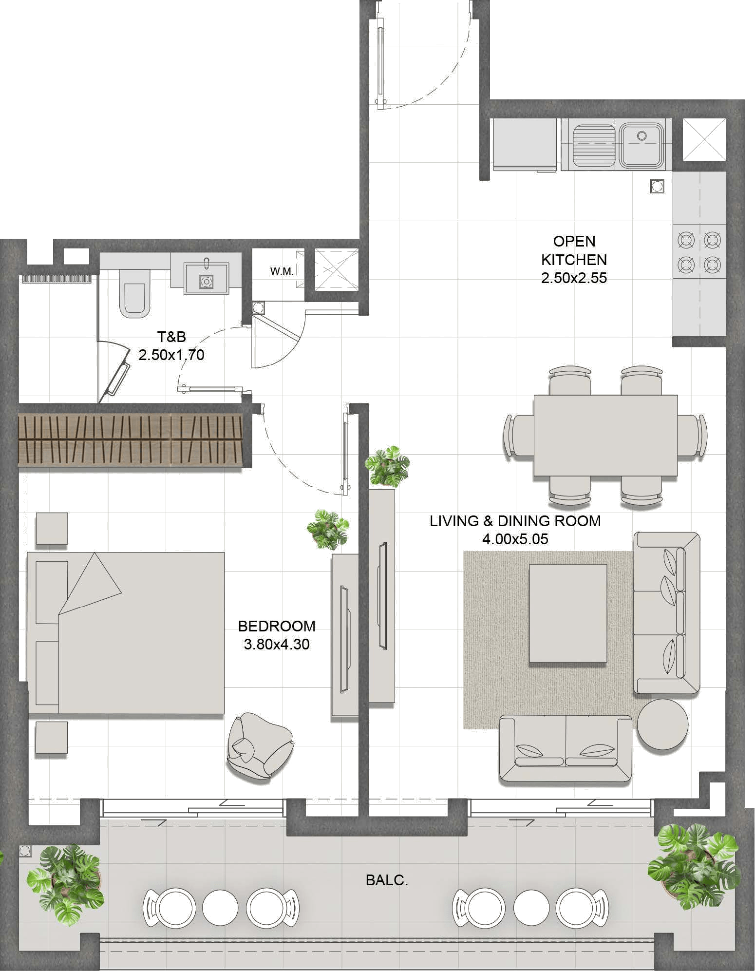 Unit 408 layout