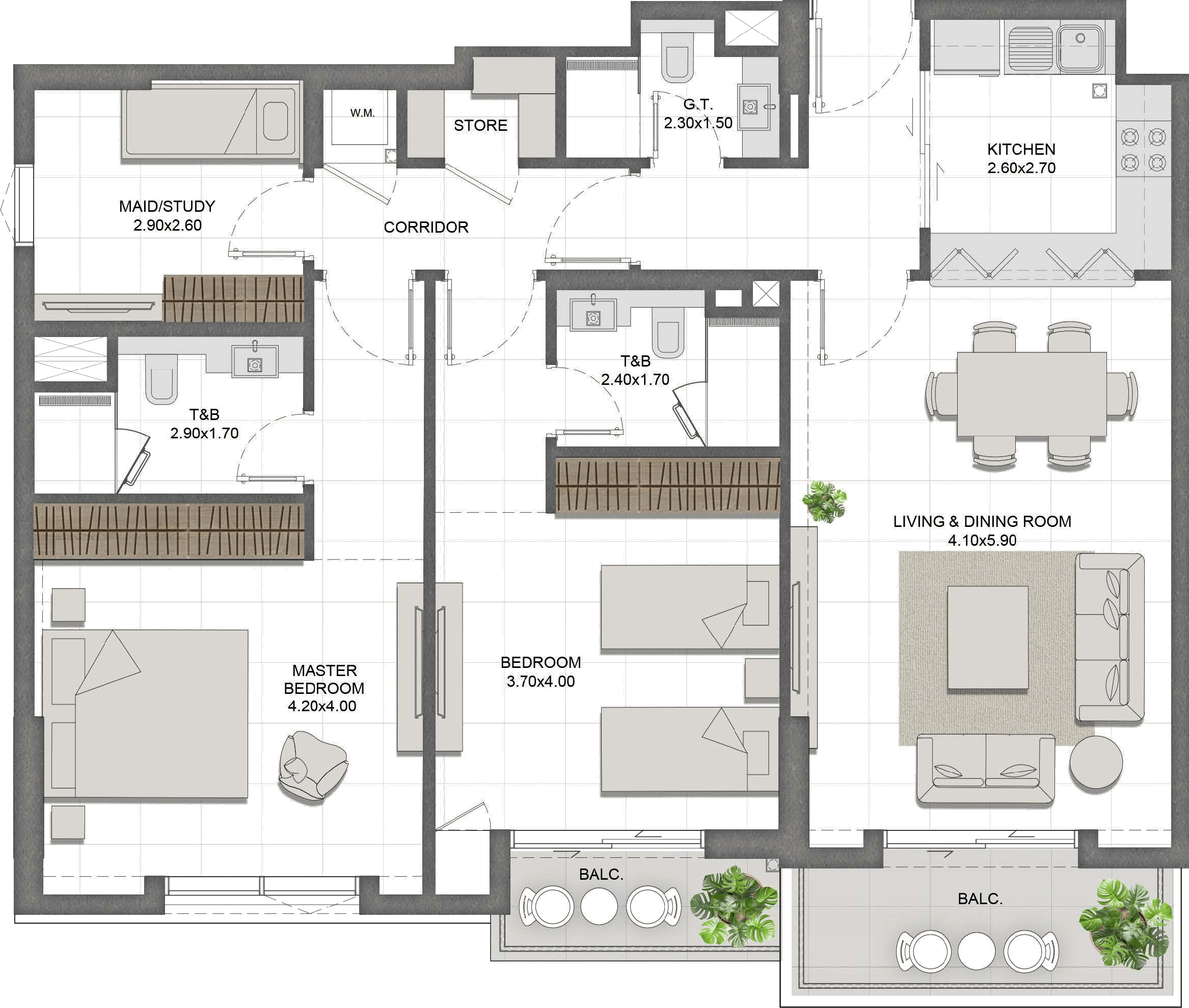 Unit 502 layout