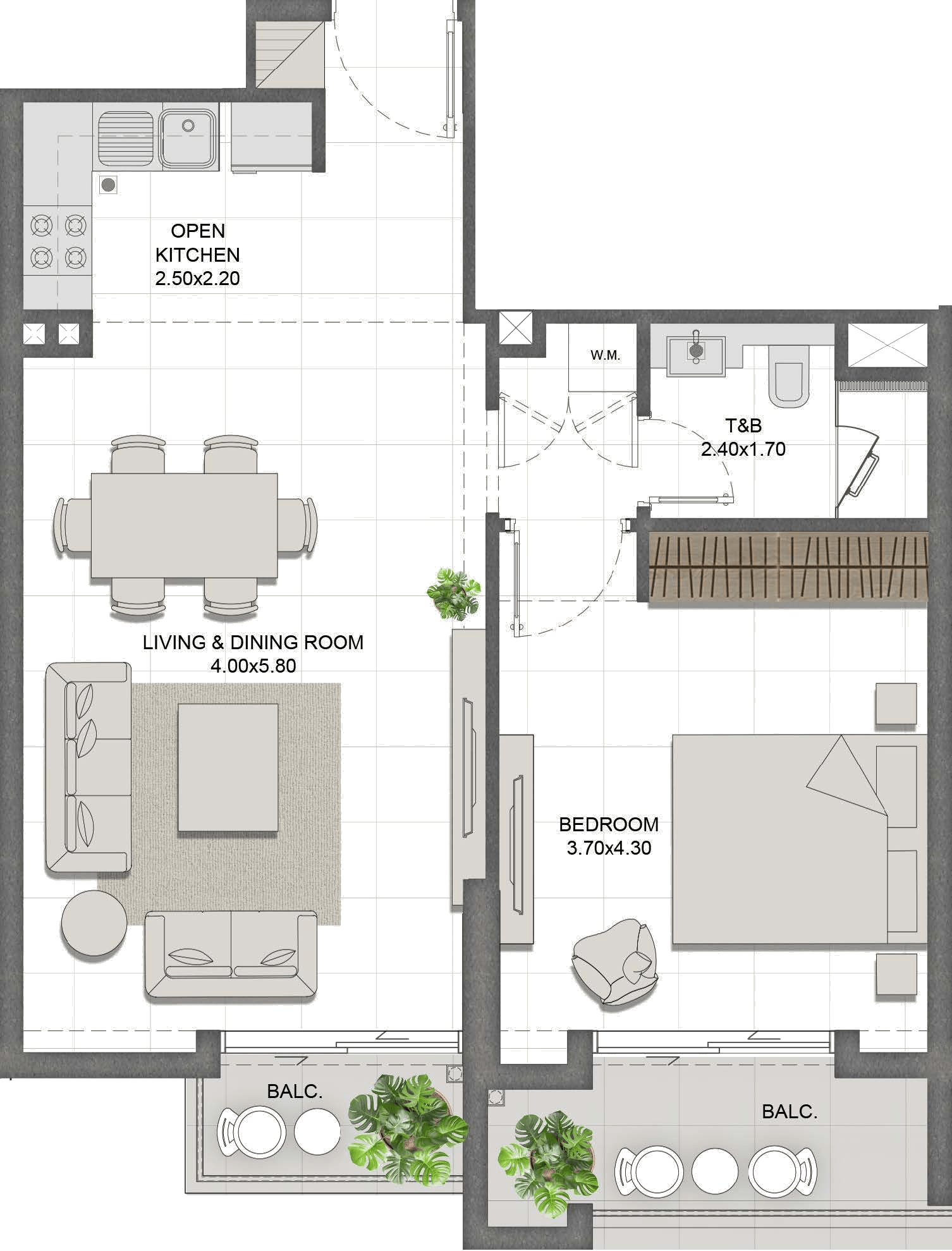 Unit 504 layout